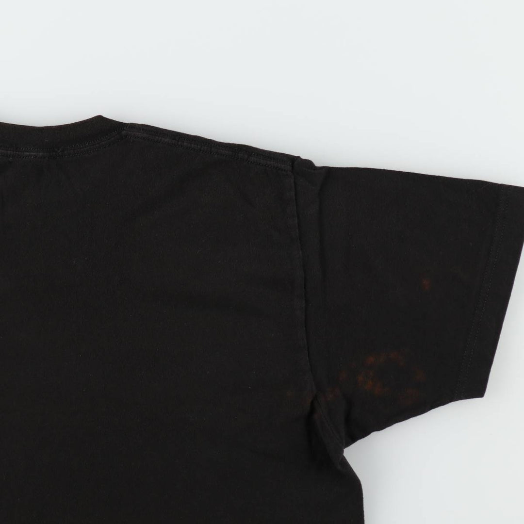 NARUTO Anime Character Print T-Shirt Men's M Size cotton black type Vintage Second Hand