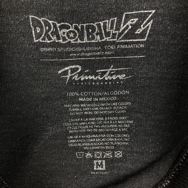 Primitive DRAGONBALL Z Trunks Anime Character Print T-Shirt (Men's Size M) cotton black type Vintage Second Hand