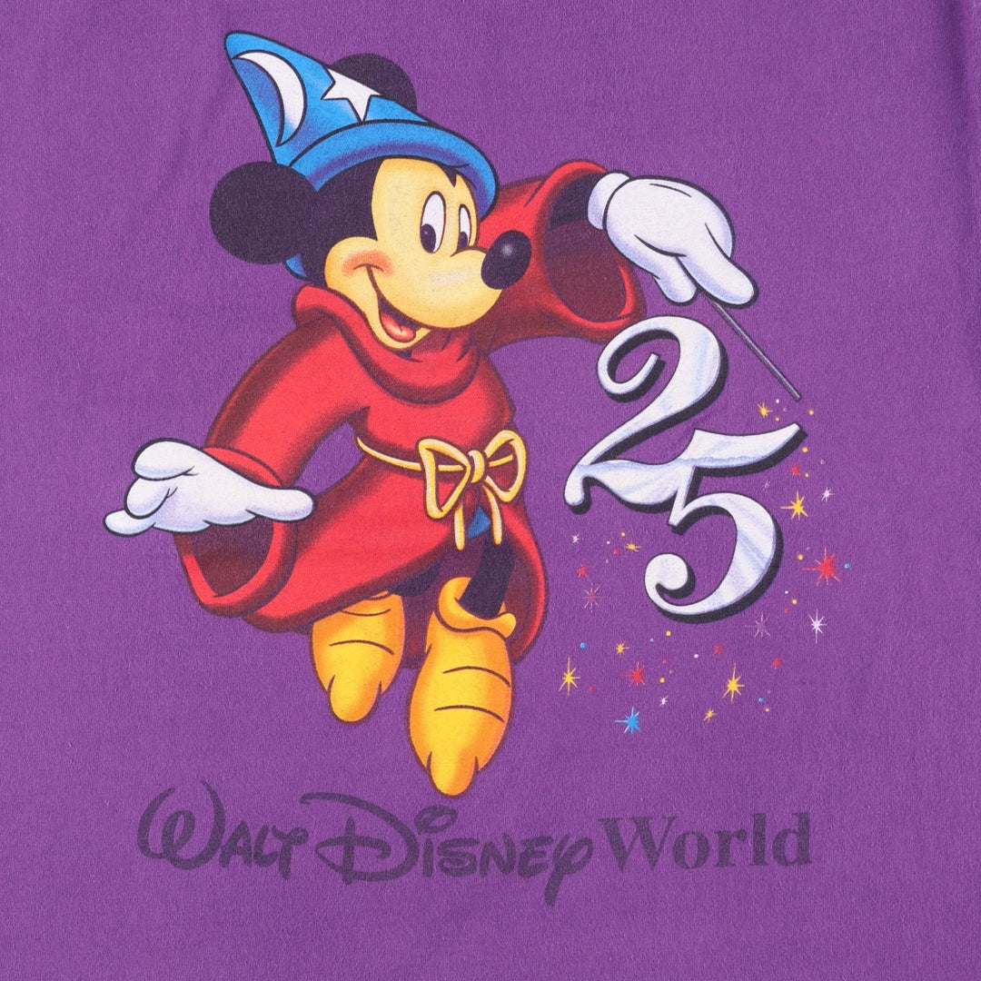 90'S MICKEY INC MICKEY MOUSE Mickey Mouse Character Print T-Shirt, Men's Size M (approx.), Vintage unclear purple type Vintage Second Hand