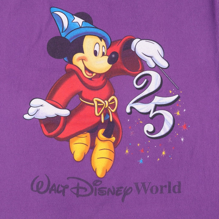 90'S MICKEY INC MICKEY MOUSE Mickey Mouse Character Print T-Shirt, Men's Size M (approx.), Vintage unclear purple type Vintage Second Hand