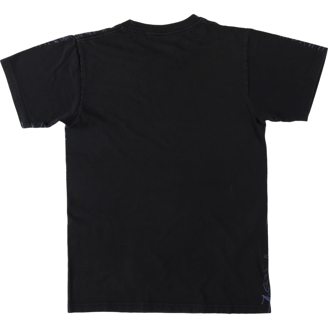 BAT MAN Joker Large Print Character T-Shirt (Men's Size S) cotton black type Vintage Second Hand