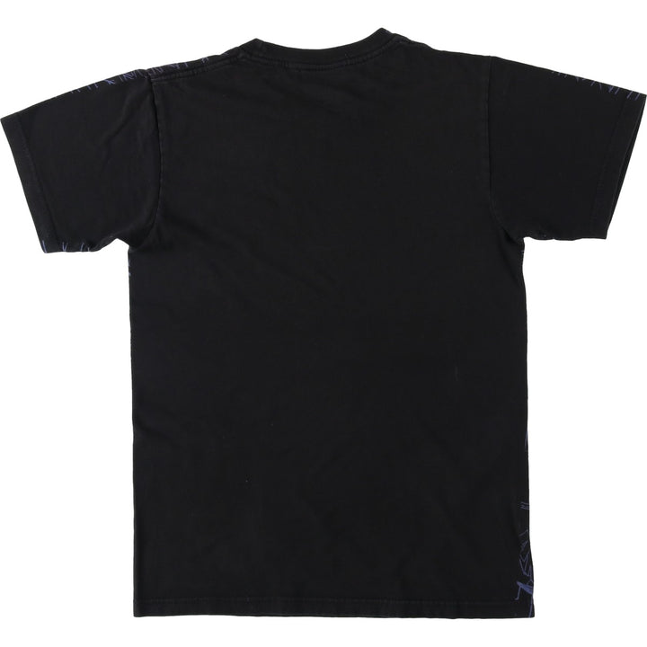 BAT MAN Joker Large Print Character T-Shirt (Men's Size S) cotton black type Vintage Second Hand