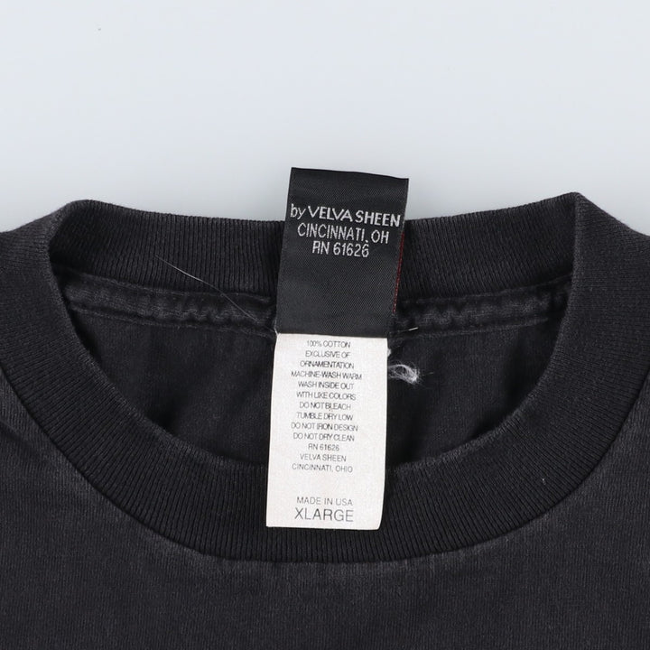 90s-00'S Mickey Unlimited MICKEY MOUSE Character Print T-Shirt, Made in USA, Men's XL equivalent, Vintage cotton black type Vintage Second Hand