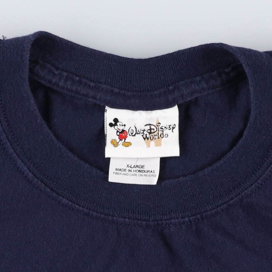 90s-00'S Walt Disney World Donald Duck Character Print T-Shirt, Men's XL (approx.) Vintage cotton navy blue type Vintage Second Hand