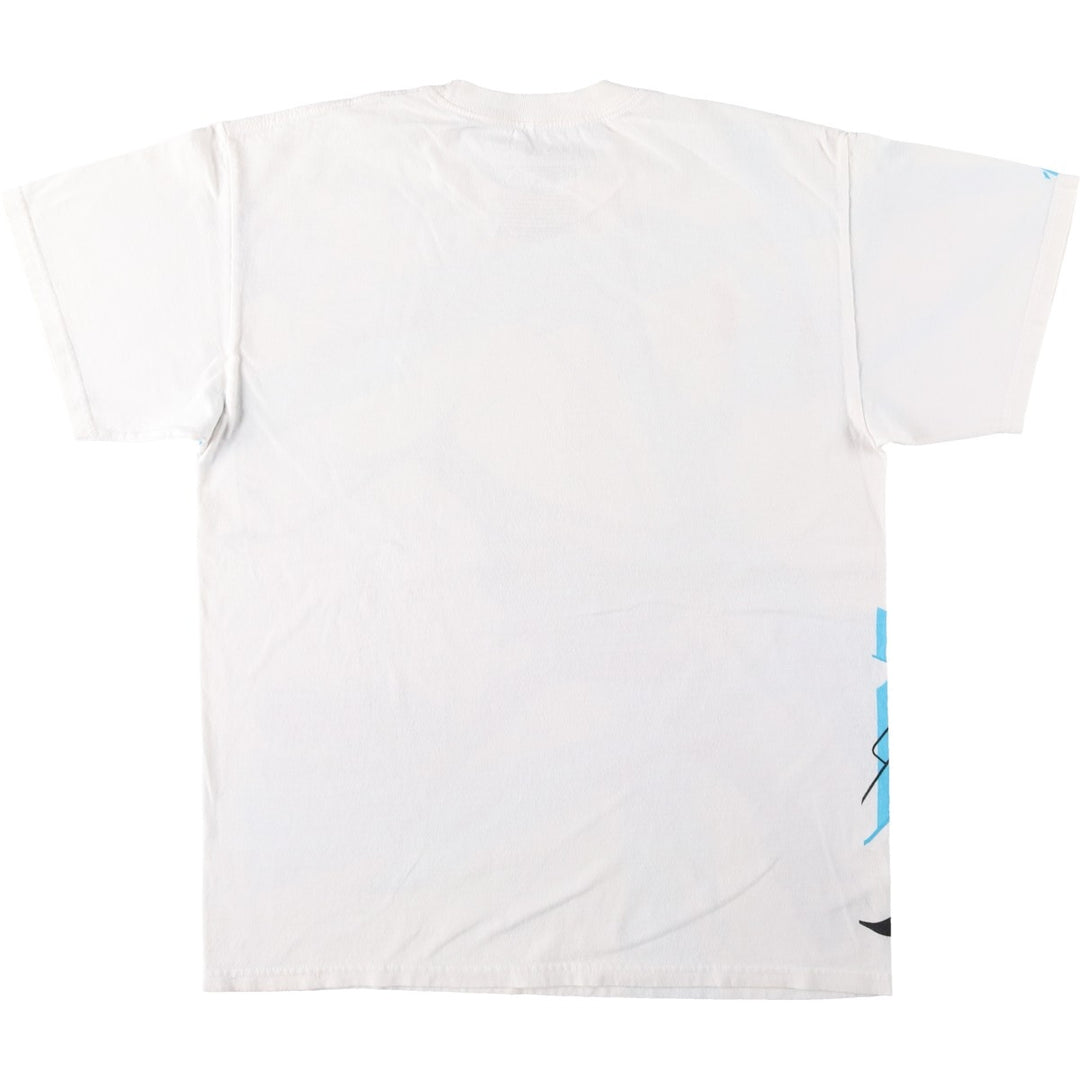 NARUTO SHIPPUDEN Naruto Uzumaki Large Print Anime Character T-Shirt Men's Size L (approx.) cotton white type Vintage Second Hand