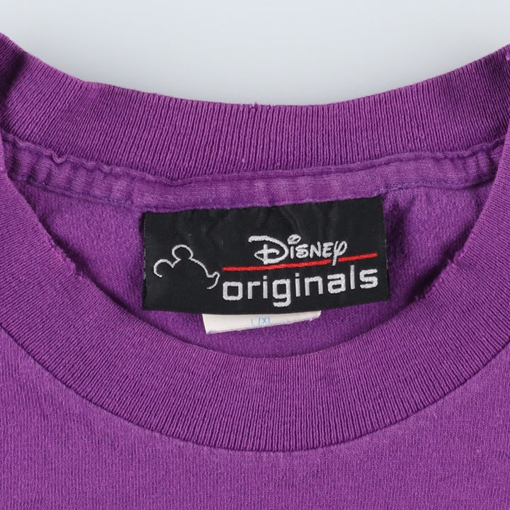90'S Disney Originals Goofy character print T-shirt, Made in USA, Men's size L equivalent, Vintage cotton purple type Vintage Second Hand
