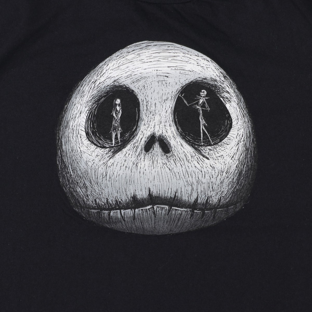 The Nightmare Before Christmas Character Print T-Shirt (Men's XL equivalent) cotton black type Vintage Second Hand