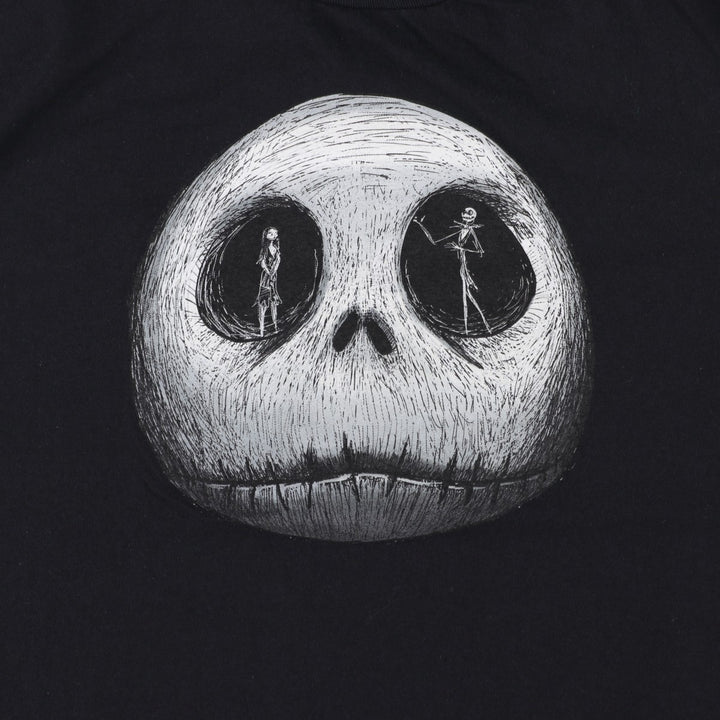 The Nightmare Before Christmas Character Print T-Shirt (Men's XL equivalent) cotton black type Vintage Second Hand