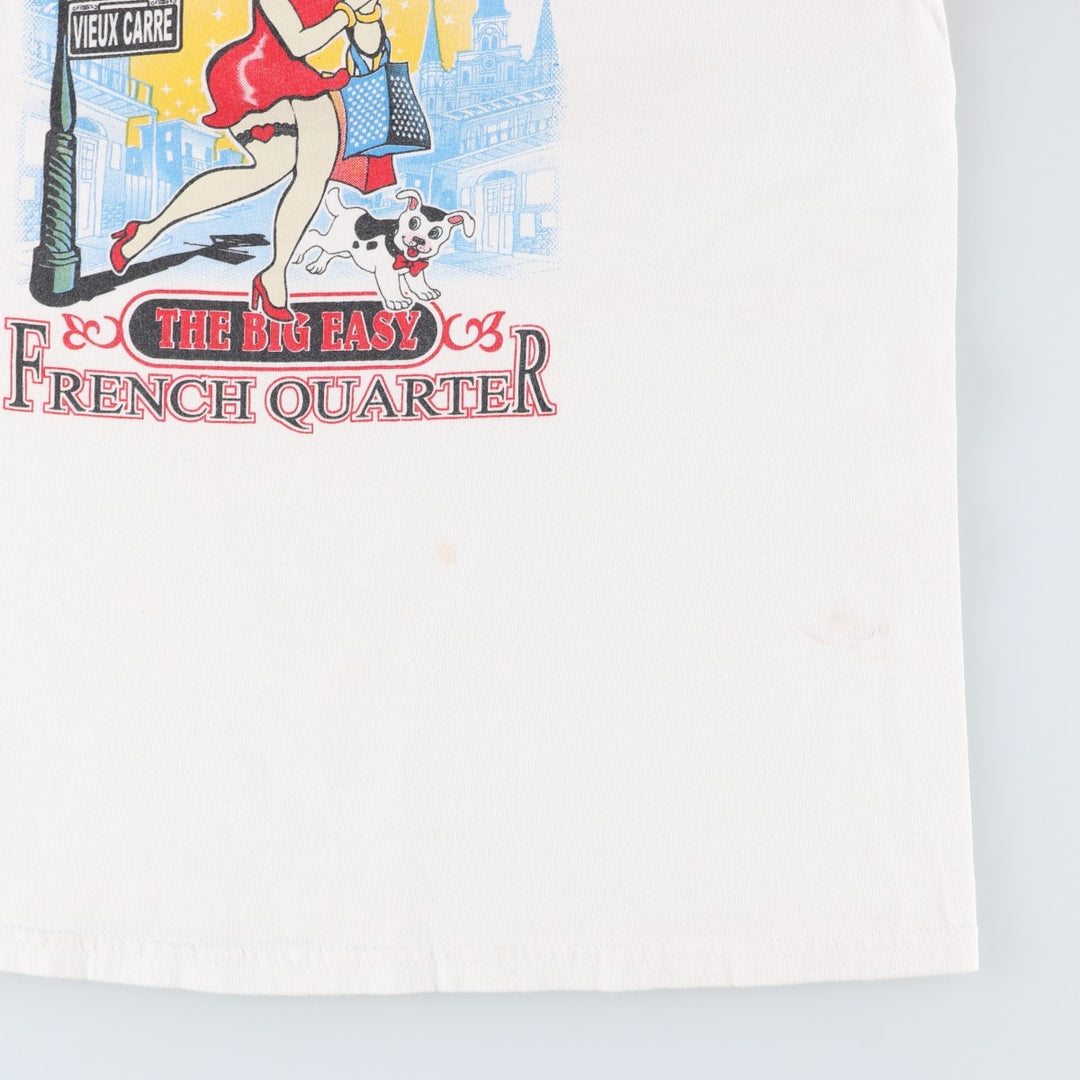 JERZEES BETTY BOOP Character Print T-Shirt (Men's Size L) cotton white type Vintage Second Hand