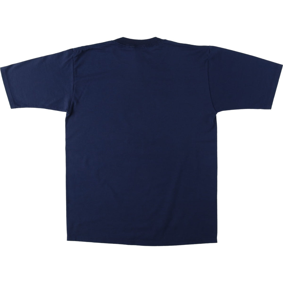 90'S Mickey Unlimited MICKEY MOUSE Character Print T-Shirt, Made in USA, Men's Size M (Equivalent), Vintage cotton navy blue type Vintage Second Hand