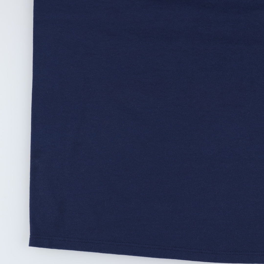 90'S Mickey Unlimited MICKEY MOUSE Character Print T-Shirt, Made in USA, Men's Size M (Equivalent), Vintage cotton navy blue type Vintage Second Hand