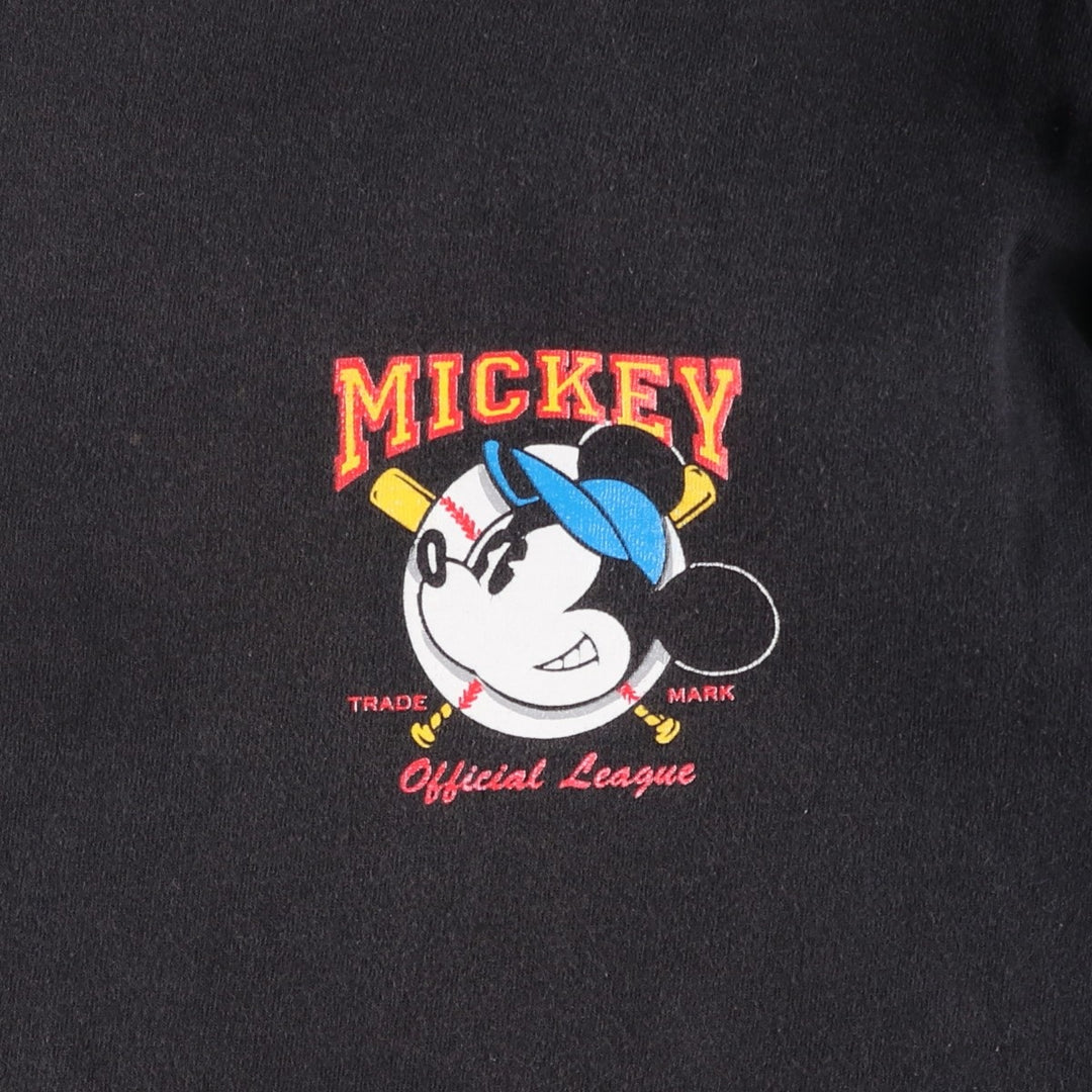 90'S MICKEY AND CO. MICKEY MOUSE Mickey Mouse Character Print T-Shirt, Men's XL (approx.), Vintage cotton black type Vintage Second Hand