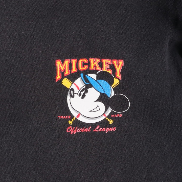 90'S MICKEY AND CO. MICKEY MOUSE Mickey Mouse Character Print T-Shirt, Men's XL (approx.), Vintage cotton black type Vintage Second Hand