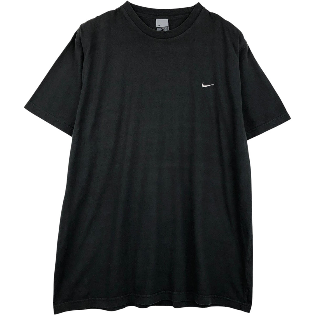 00'S Nike One Point Logo T-shirt Men's XL cotton black type Vintage Second Hand
