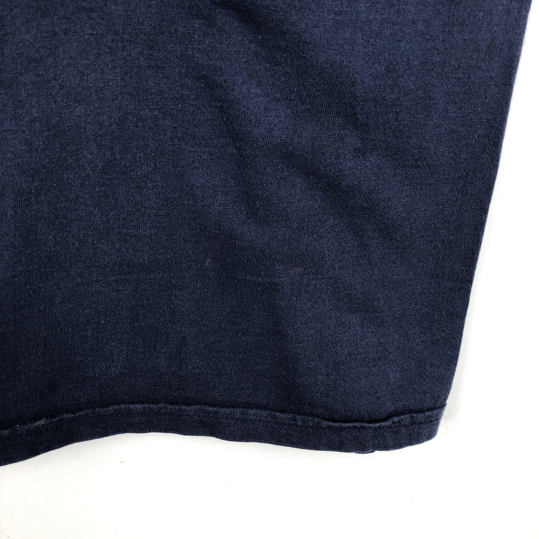 00'S Nike One Point Logo T-shirt Men's XL cotton navy blue type Vintage Second Hand