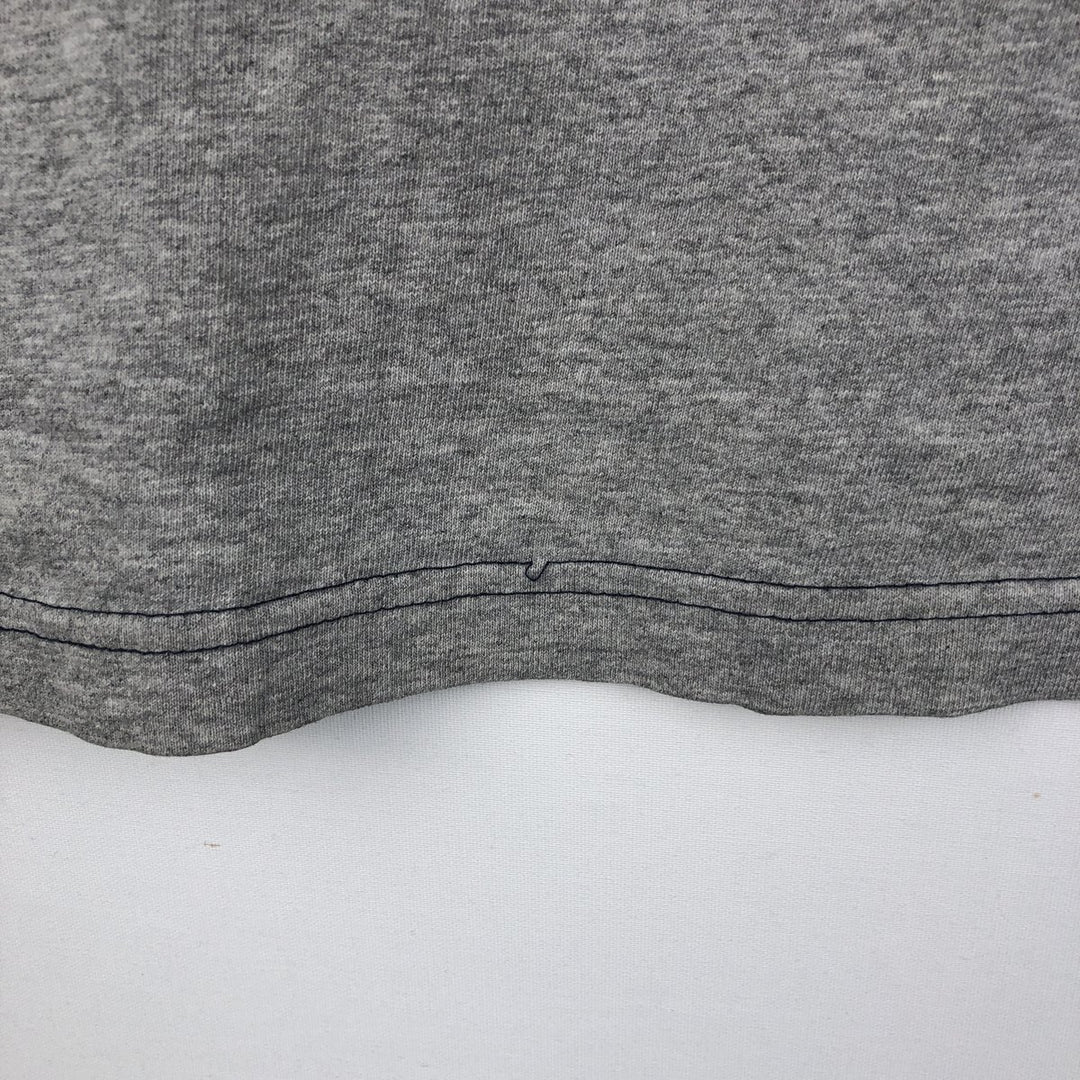 2000'S Nike Two-Tone Logo Print T-Shirt, Made in Canada, Men's Size XL (approx.) cotton gray type Vintage Second Hand