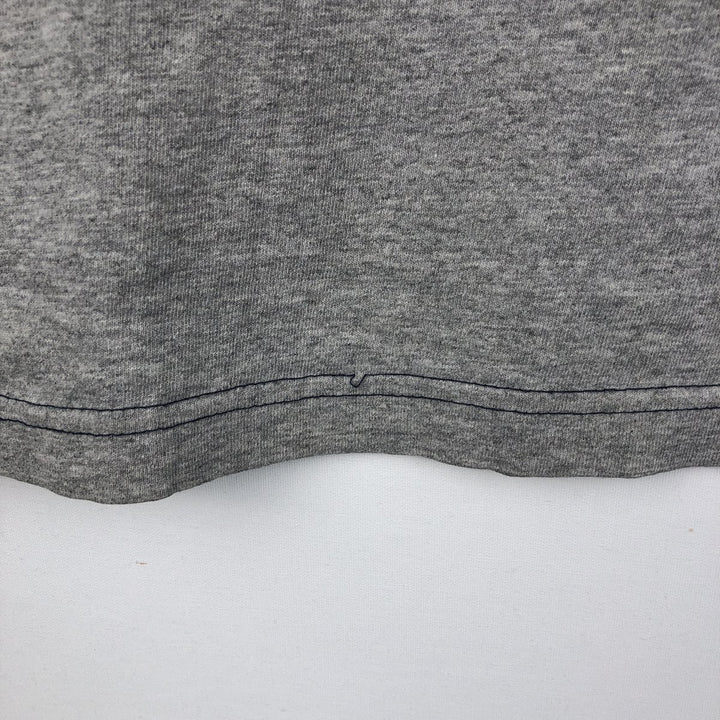 2000'S Nike Two-Tone Logo Print T-Shirt, Made in Canada, Men's Size XL (approx.) cotton gray type Vintage Second Hand