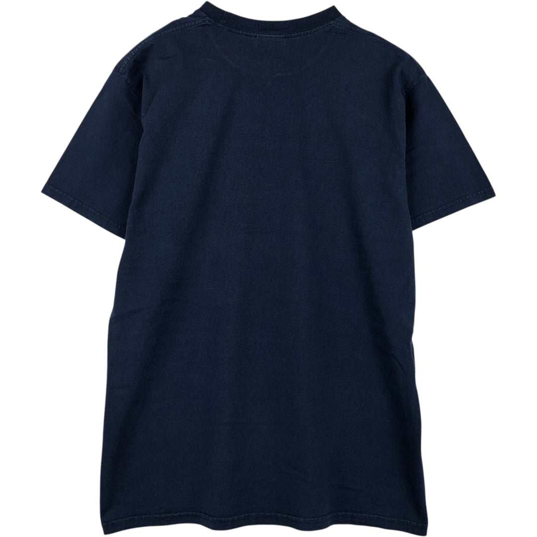 00'S Nike logo print T-shirt, men's size L cotton navy blue type Vintage Second Hand