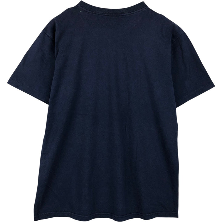 90'S Reebok Logo T-Shirt, Made in USA, Men's Size L (approx.), Vintage cotton navy blue type Vintage Second Hand