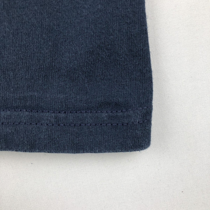 90'S Nike logo print T-shirt, men's XXL size, vintage cotton navy blue type Vintage Second Hand