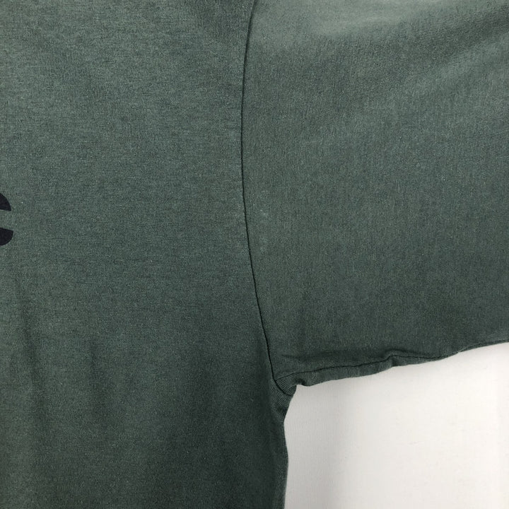 90'S Nike Logo Print T-Shirt, Men's Size L, Vintage cotton green type Vintage Second Hand