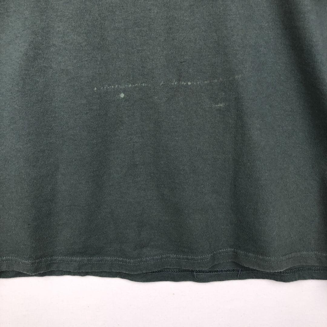 90'S Nike Logo Print T-Shirt, Men's Size L, Vintage cotton green type Vintage Second Hand
