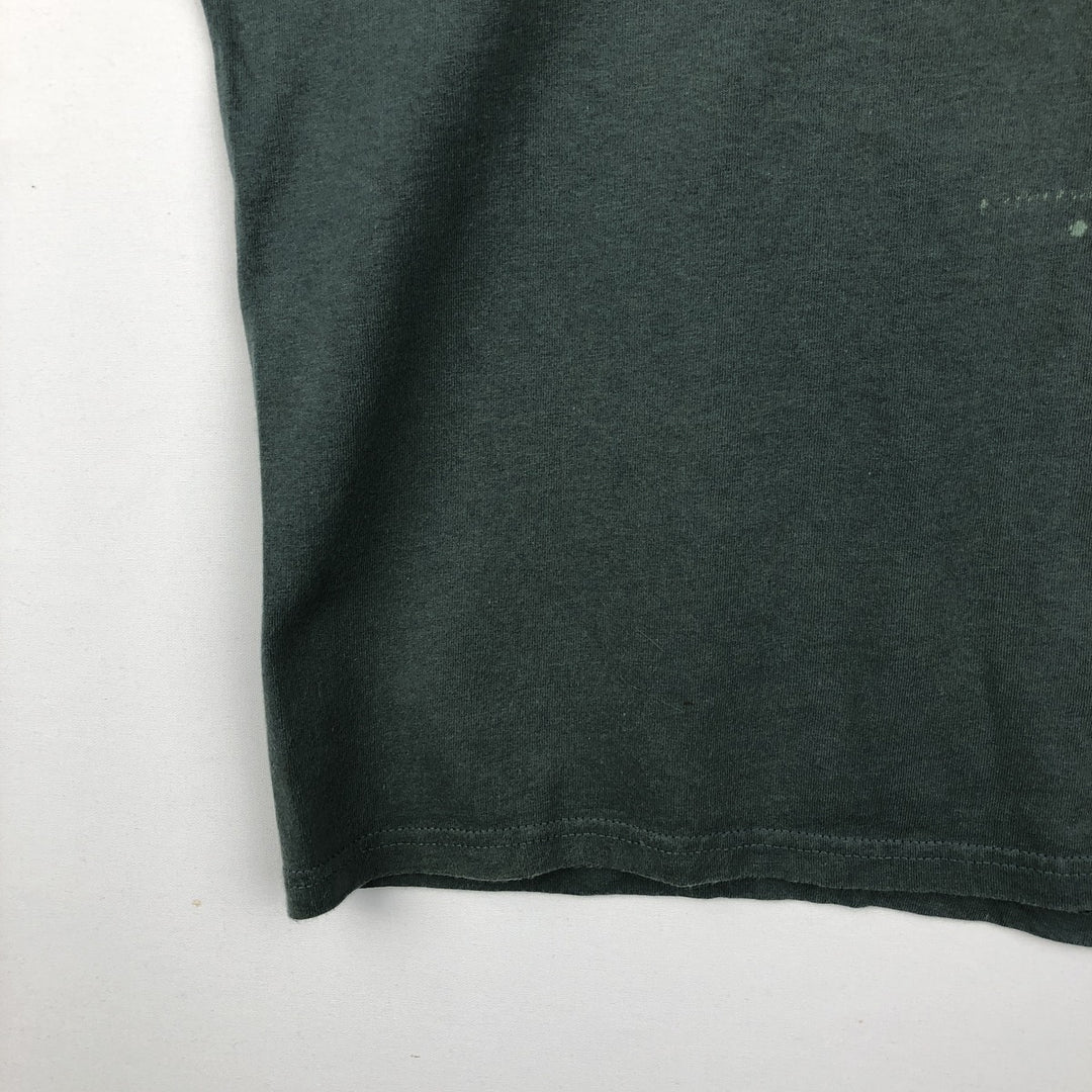 90'S Nike Logo Print T-Shirt, Men's Size L, Vintage cotton green type Vintage Second Hand