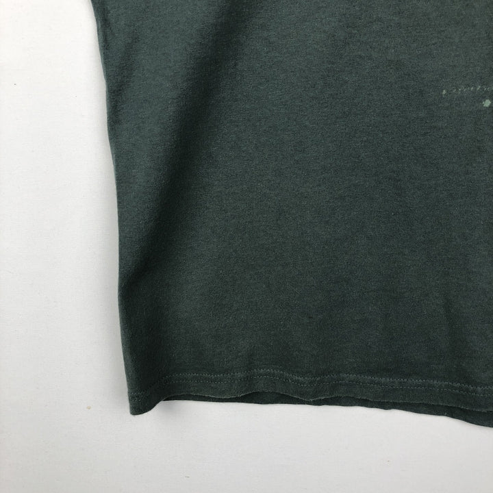 90'S Nike Logo Print T-Shirt, Men's Size L, Vintage cotton green type Vintage Second Hand