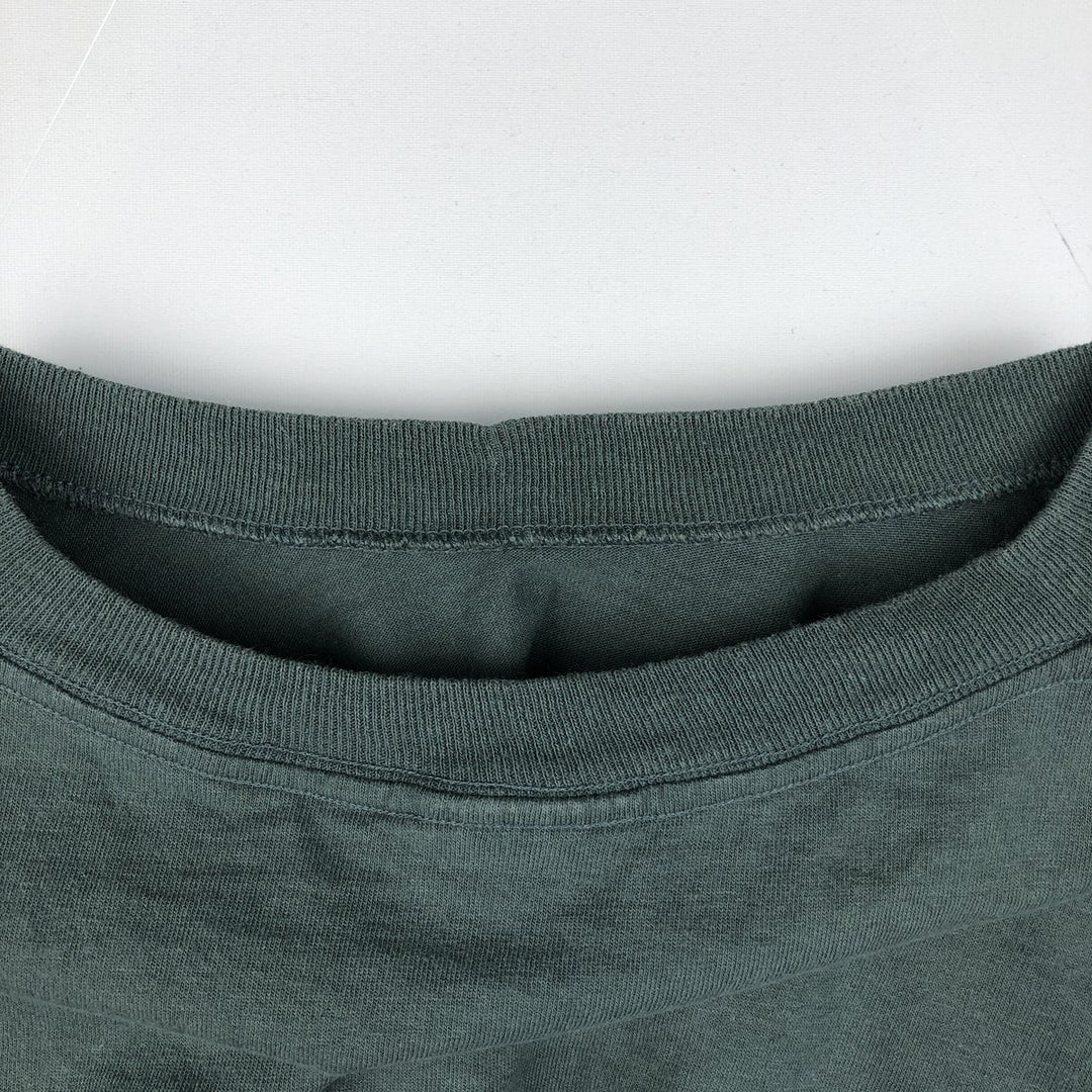 90'S Nike Logo Print T-Shirt, Men's Size L, Vintage cotton green type Vintage Second Hand