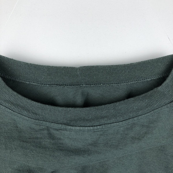90'S Nike Logo Print T-Shirt, Men's Size L, Vintage cotton green type Vintage Second Hand