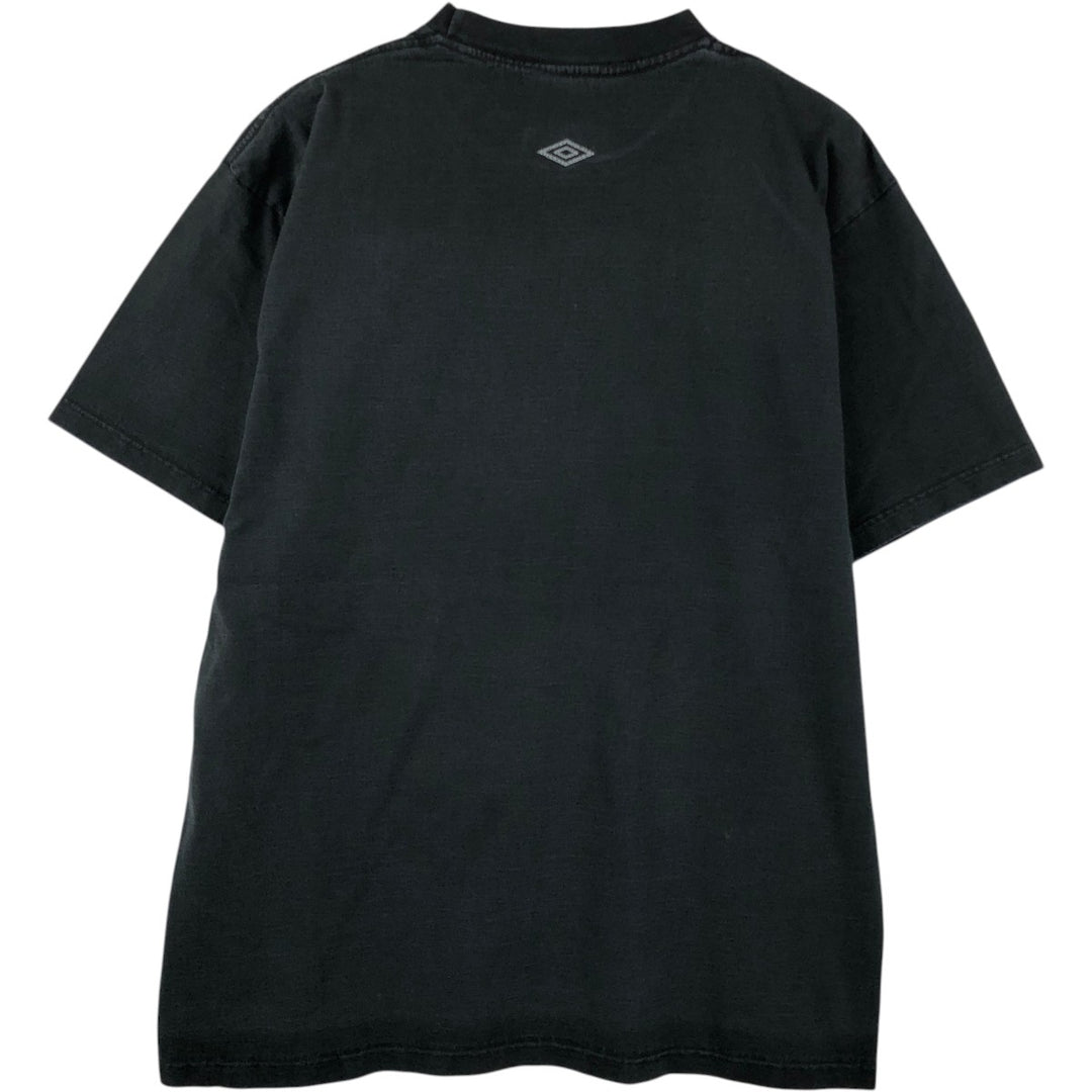 90'S Umbro logo print T-shirt, men's size L equivalent, vintage. unclear black type Vintage Second Hand
