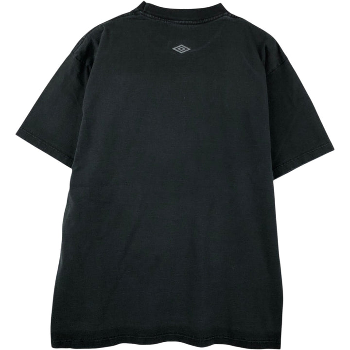 90'S Umbro logo print T-shirt, men's size L equivalent, vintage. unclear black type Vintage Second Hand