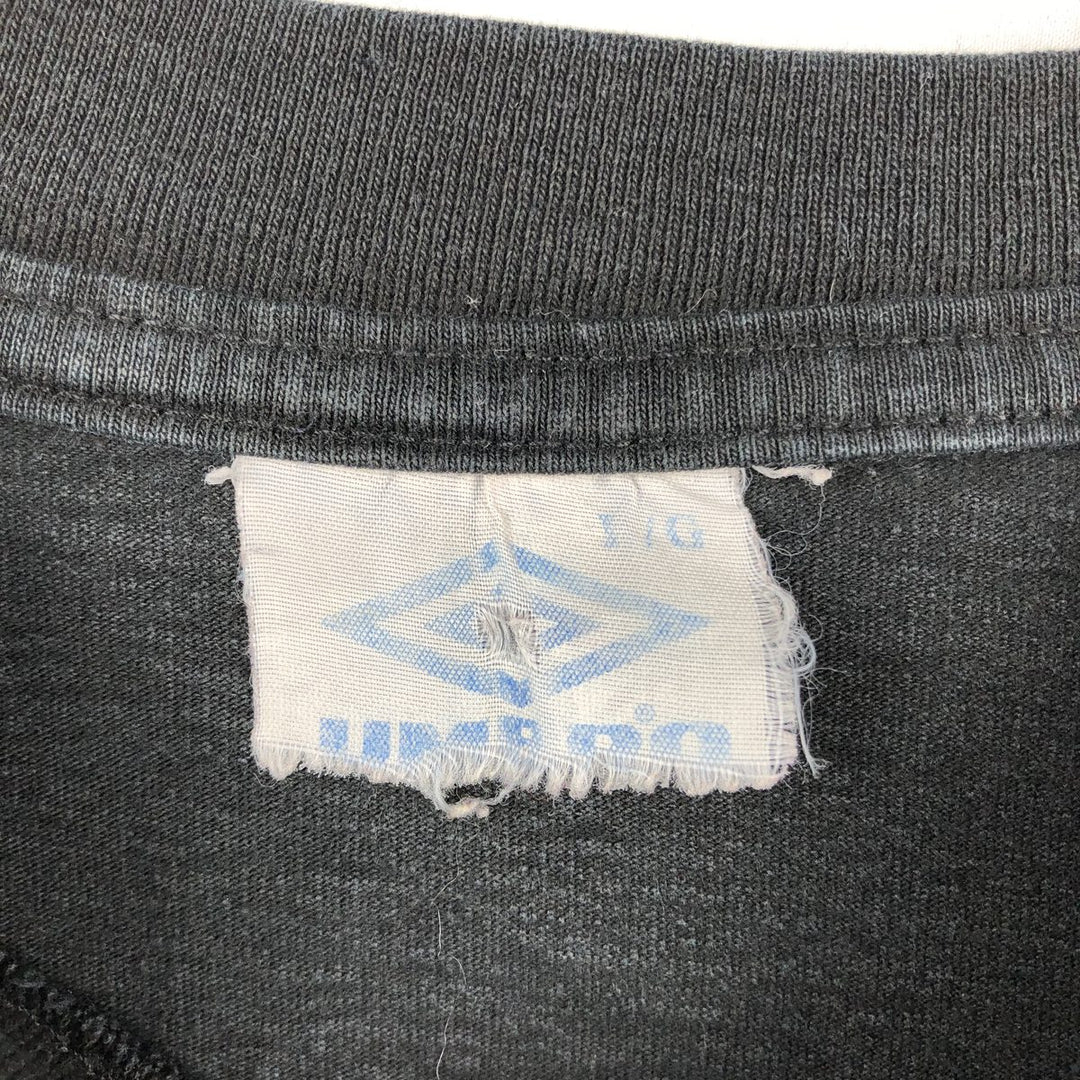 90'S Umbro logo print T-shirt, men's size L equivalent, vintage. unclear black type Vintage Second Hand