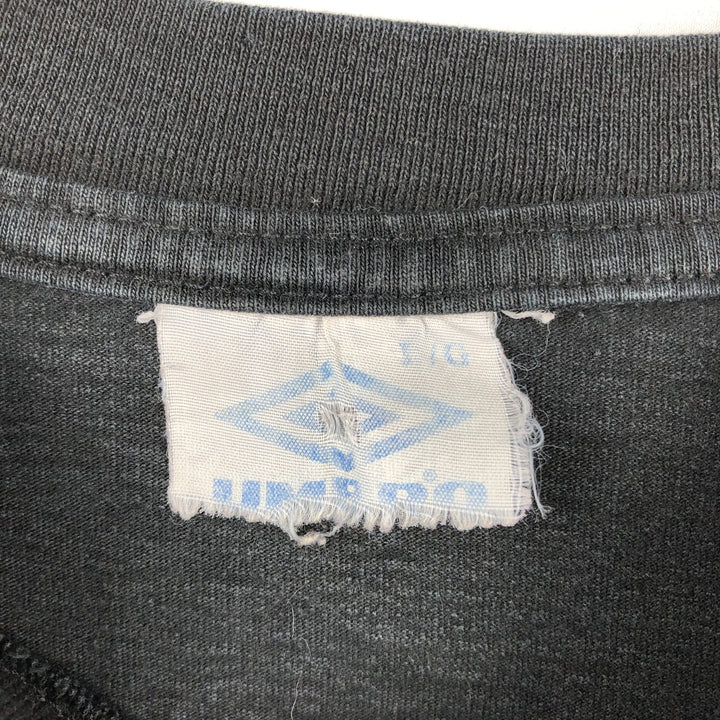 90'S Umbro logo print T-shirt, men's size L equivalent, vintage. unclear black type Vintage Second Hand