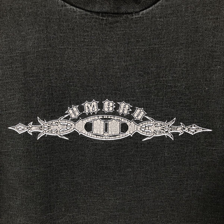 90'S Umbro logo print T-shirt, men's size L equivalent, vintage. unclear black type Vintage Second Hand