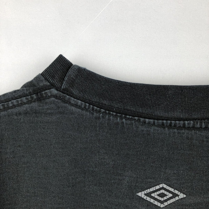 90'S Umbro logo print T-shirt, men's size L equivalent, vintage. unclear black type Vintage Second Hand