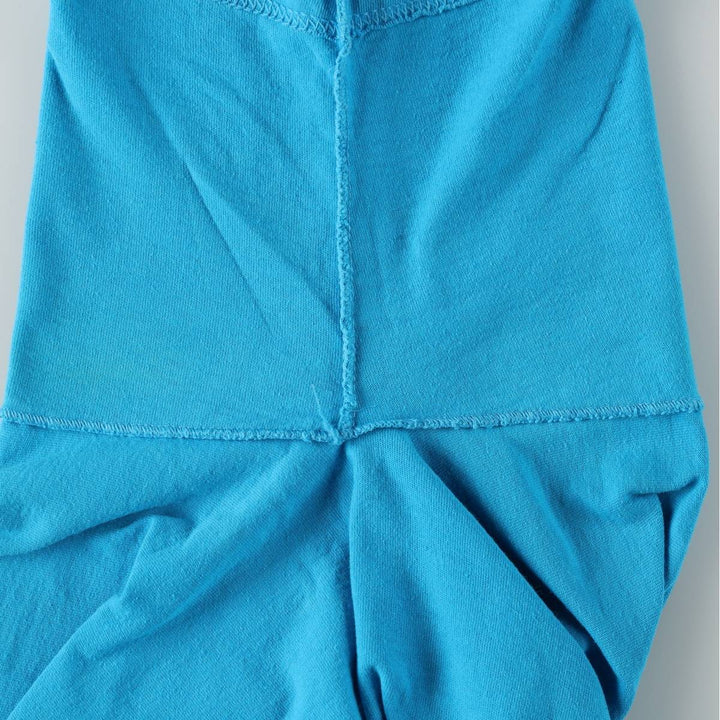 Adidas logo t-shirt, made in USA, men's size M equivalent. cotton turquoise blue Vintage Second Hand