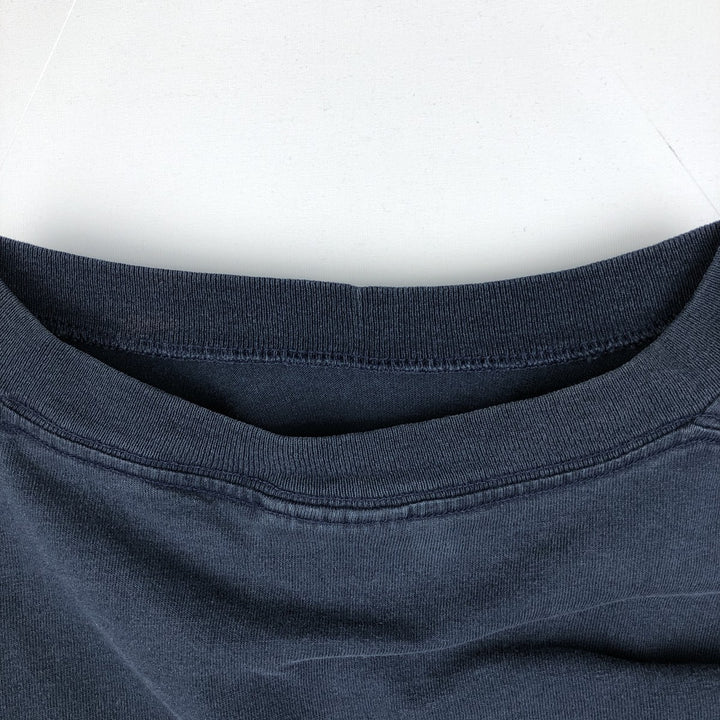 90'S Nike Logo Print T-Shirt, Men's Size L, Vintage cotton navy blue type Vintage Second Hand