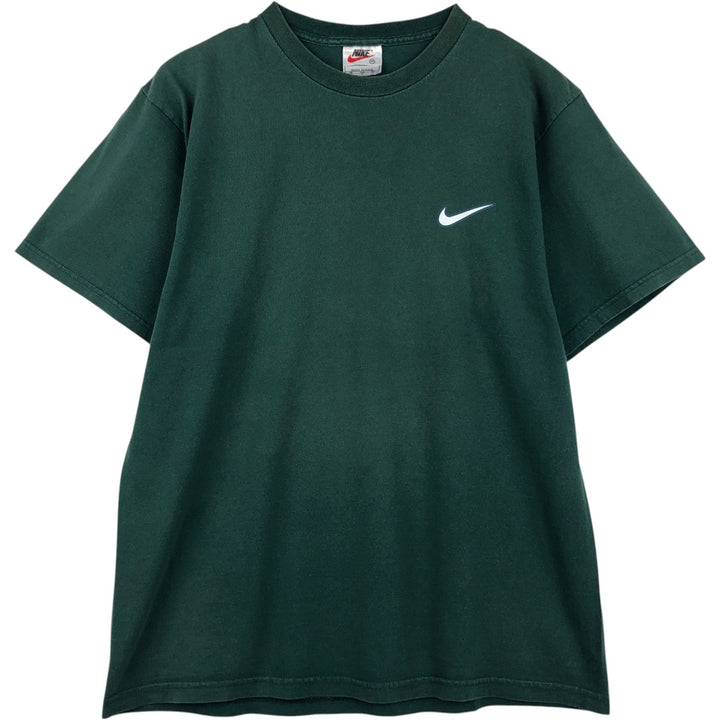 90'S Nike JUST DO IT Logo Print T-Shirt, Made in USA, Men's Size M (approx.), Vintage cotton green type Vintage Second Hand