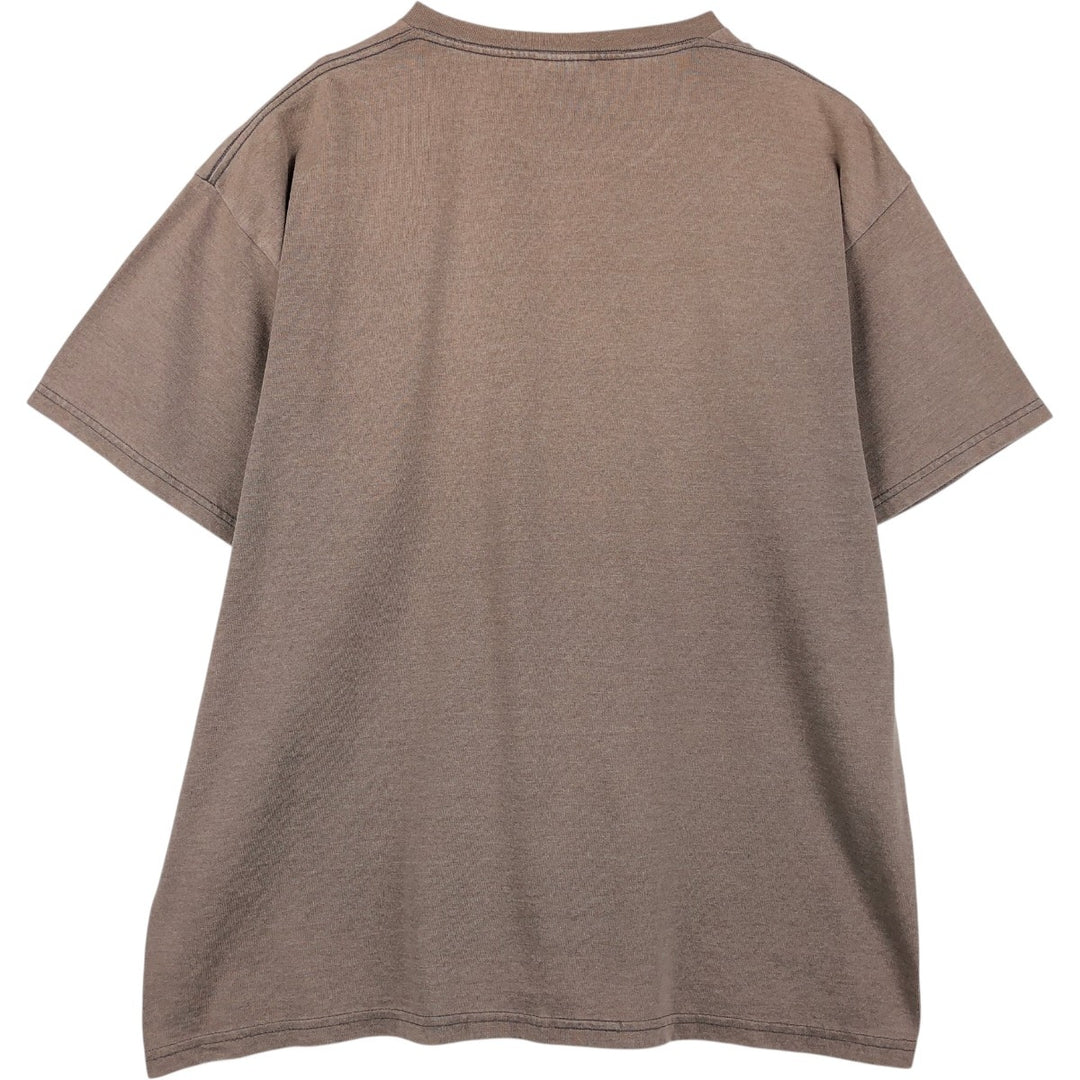 90'S Nike Logo T-Shirt, Made in USA, Men's Size L (approx.), Vintage polyester brown type Vintage Second Hand