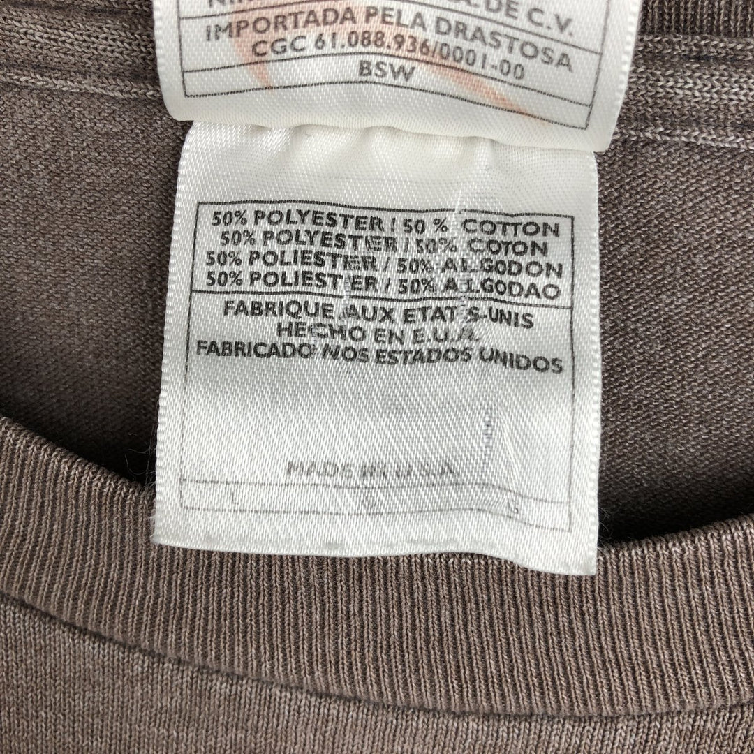 90'S Nike Logo T-Shirt, Made in USA, Men's Size L (approx.), Vintage polyester brown type Vintage Second Hand