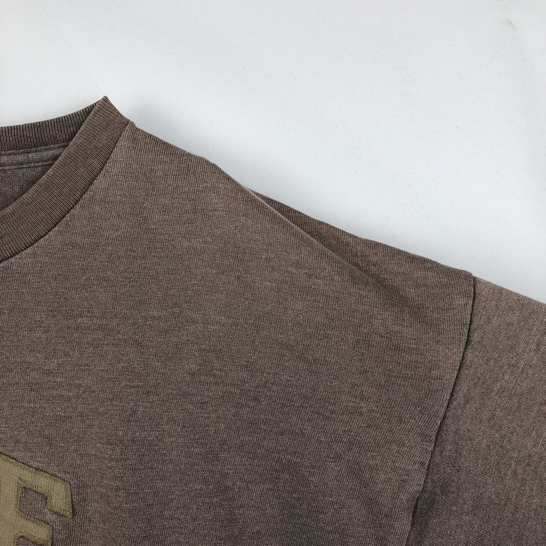 90'S Nike Logo T-Shirt, Made in USA, Men's Size L (approx.), Vintage polyester brown type Vintage Second Hand