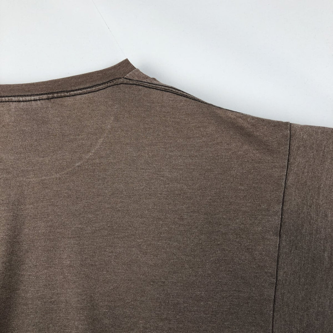 90'S Nike Logo T-Shirt, Made in USA, Men's Size L (approx.), Vintage polyester brown type Vintage Second Hand