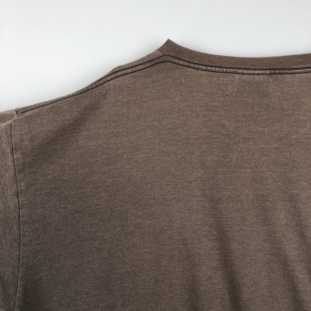 90'S Nike Logo T-Shirt, Made in USA, Men's Size L (approx.), Vintage polyester brown type Vintage Second Hand