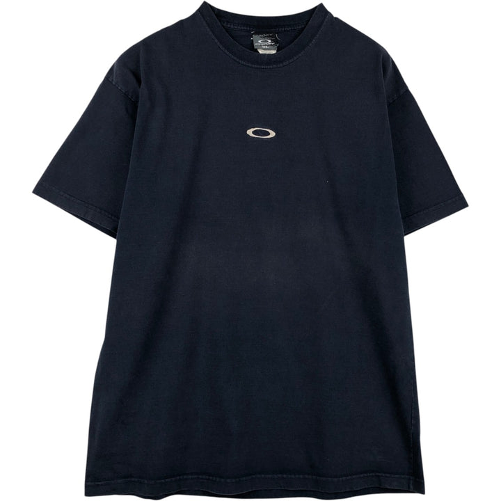Oakley logo t-shirt, men's size XL. cotton navy blue type Vintage Second Hand