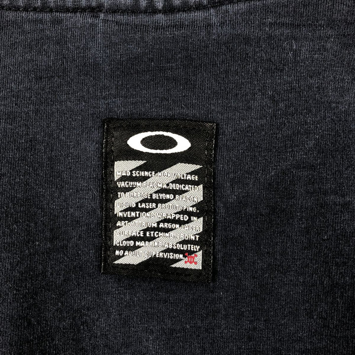 Oakley logo t-shirt, men's size XL. cotton navy blue type Vintage Second Hand