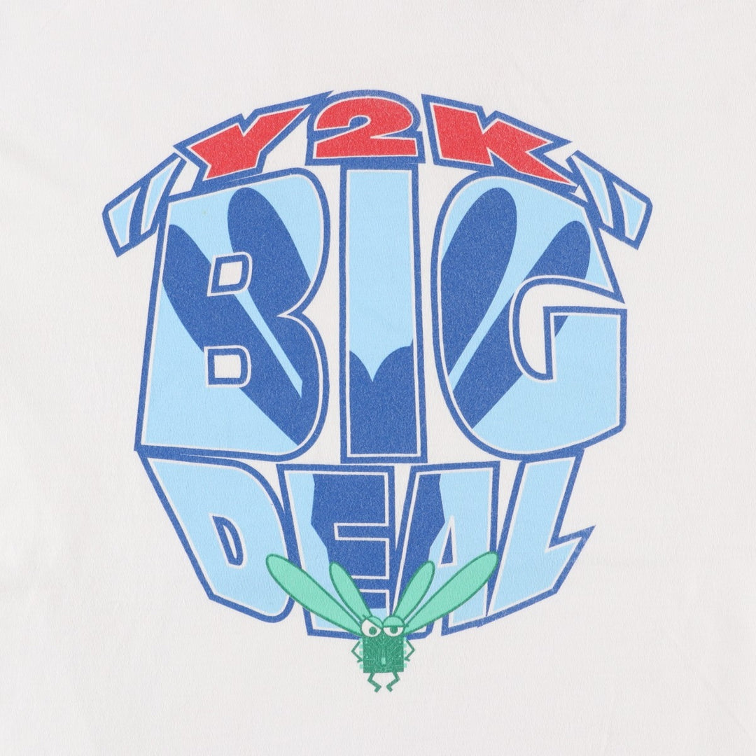 Cygnus printed T-shirt, men's size L (approx.) cotton white type Vintage Second Hand