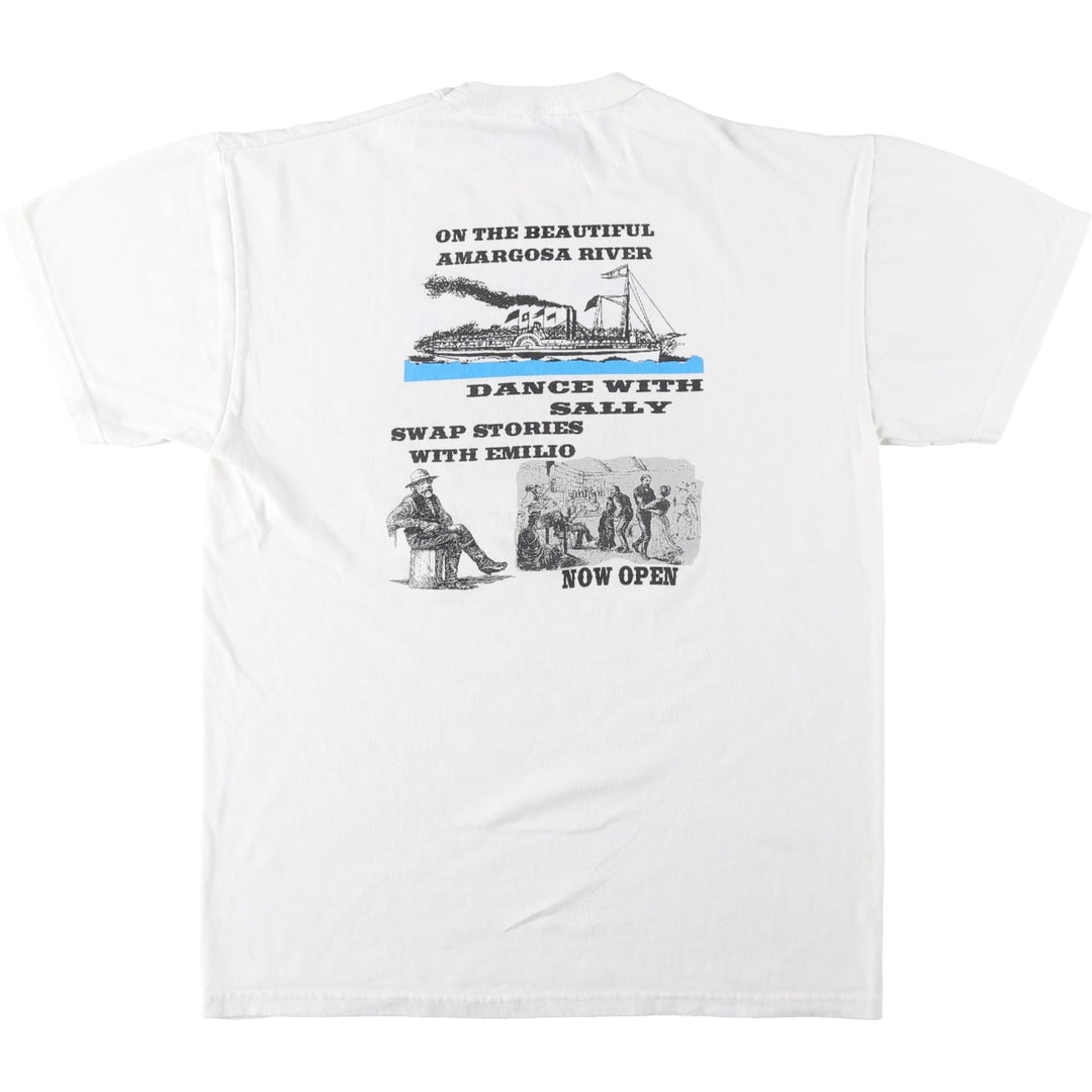 90'S Russell Print T-Shirt, Men's Size M (Equivalent), Vintage cotton white type Vintage Second Hand