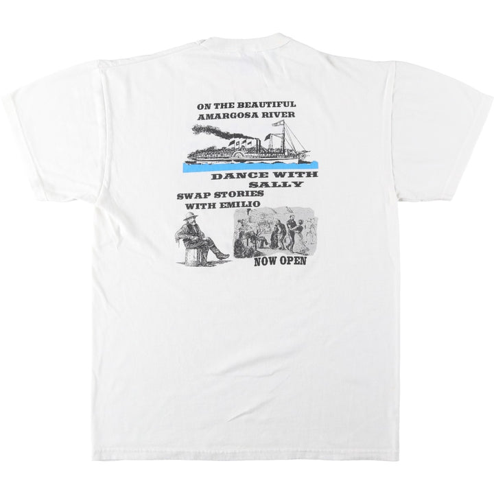 90'S Russell Print T-Shirt, Men's Size M (Equivalent), Vintage cotton white type Vintage Second Hand