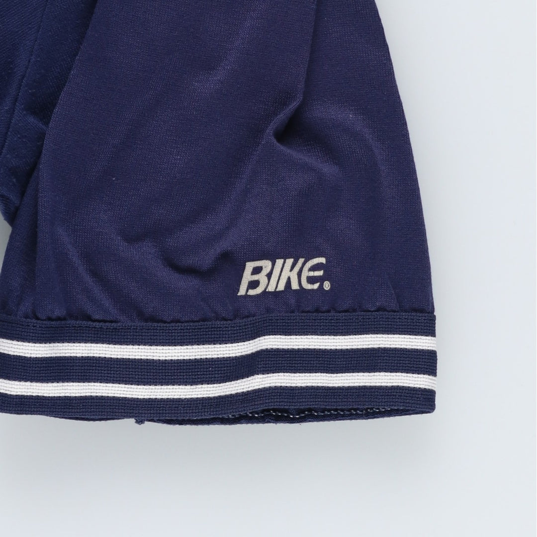 ~90'S BIKE Henley Neck T-Shirt, Made in USA, Men's Size L (Equivalent), Vintage unclear navy blue type Vintage Second Hand